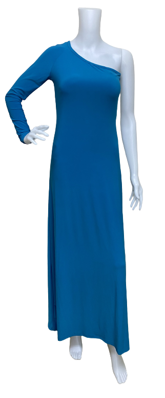 画像1: BA11特別セールワンスリーブドレス　ブルー